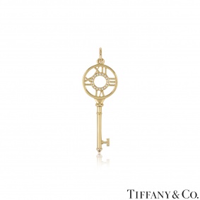 Tiffany & Co. Yellow Gold Diamond Atlas Key Pendant